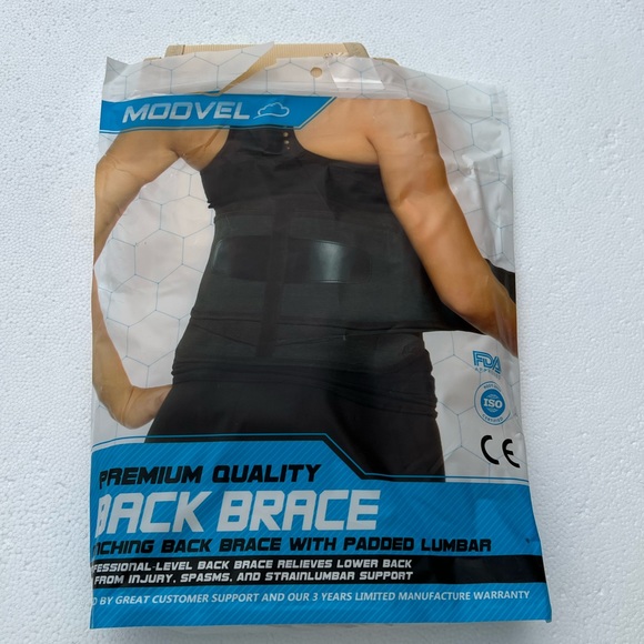 Modvel Premium Back Brace With Lumbar Support Pain Relief Support - Picture 9 of 15